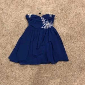 Blue Homecoming Dress